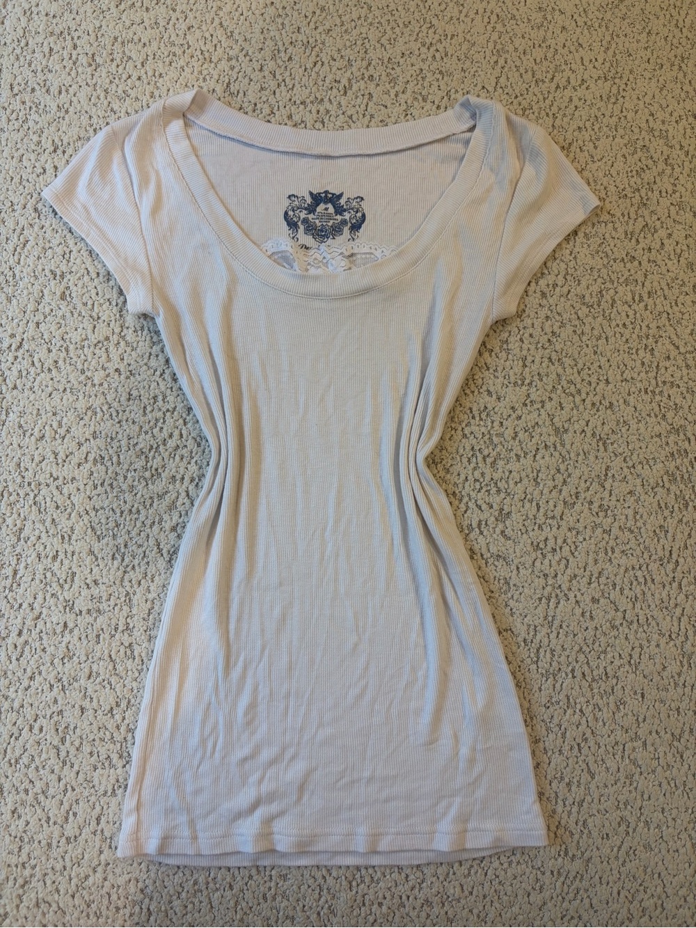 Derek Heart y2k baby tee
